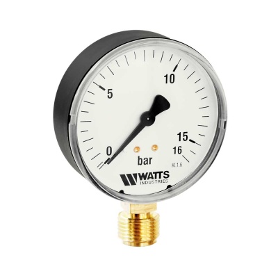 Манометр MDR (F+R200), подключение снизу, Watts В Челябинске