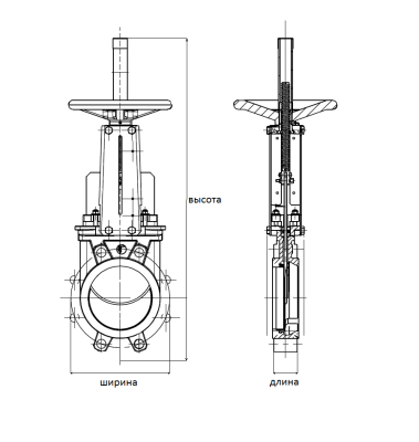 Шиберная задвижка VG6400 со штурвалом, Tecofi В Челябинске