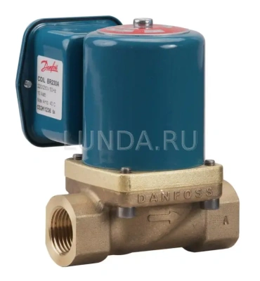 Клапан соленоидный EV225B с сервоприводом, для пара, с катушкой, Danfoss В Челябинске