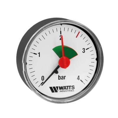 Манометр аксиальный MAL (F+R101), подключение сзади, Watts В Челябинске