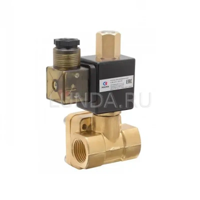 Клапан соленоидный с сервоприводом и катушкой, двухходовой, непрямого действия (нормально открытый), Росма В Челябинске